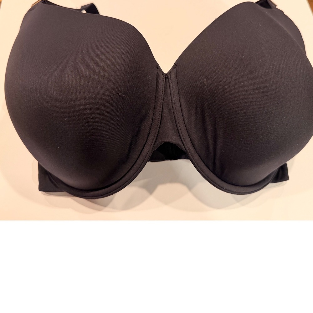 ThirdLove 24/7 Classic T-Shirt Bra Black Memory Foam Underwire 36G